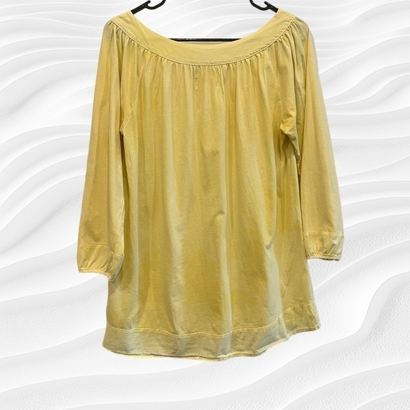 Anthropologie Benandlucia Yellow Prairie Long Sleeve Top Size Small - Picture 6 of 7